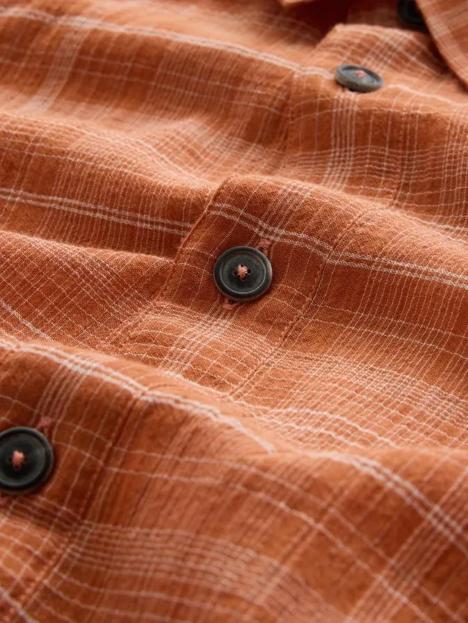 Men Shirts John Varvatos VINTON OVER SHIRT Burnt Clay