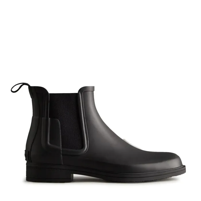Men Short and Ankle Boots Hunter Boots Refined Slim Fit Chelsea Boots 8211 Hunter Boots Black