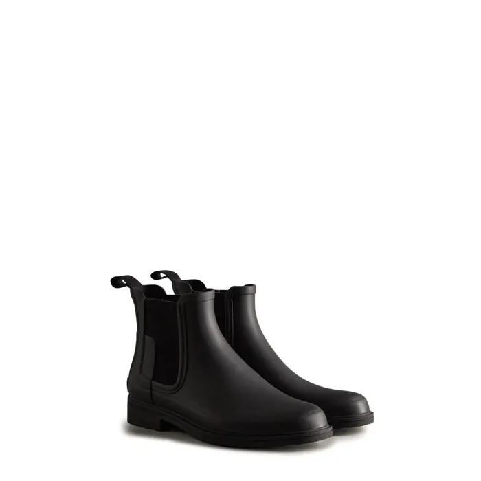 Men Short and Ankle Boots Hunter Boots Refined Slim Fit Chelsea Boots 8211 Hunter Boots Black