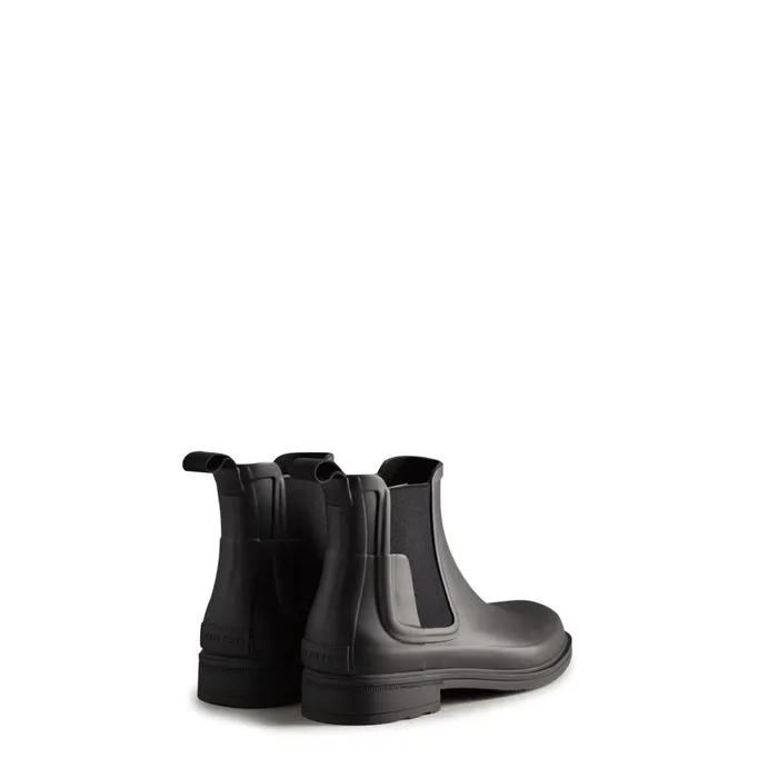 Men Short and Ankle Boots Hunter Boots Refined Slim Fit Chelsea Boots 8211 Hunter Boots Black