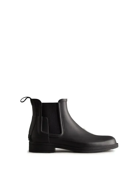 Men Short and Ankle Boots Hunter Boots Refined Slim Fit Chelsea Boots 8211 Hunter Boots Black