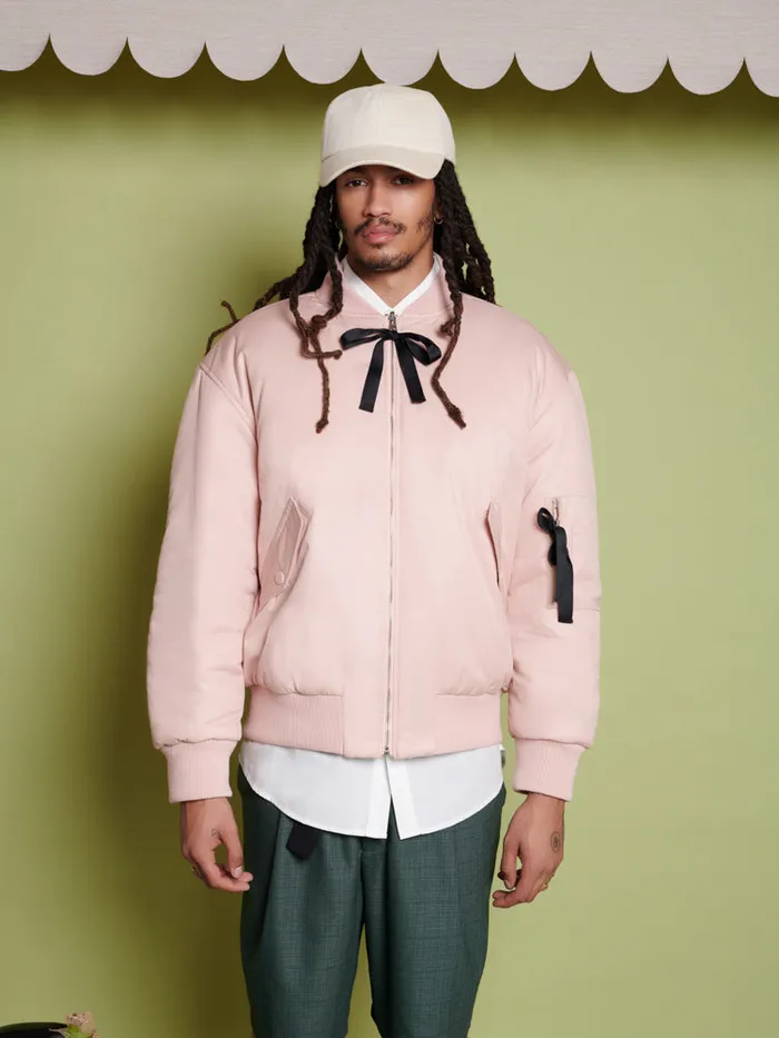 Men Sister Jane Jackets Albie Reversable Bomber Dusty Pink