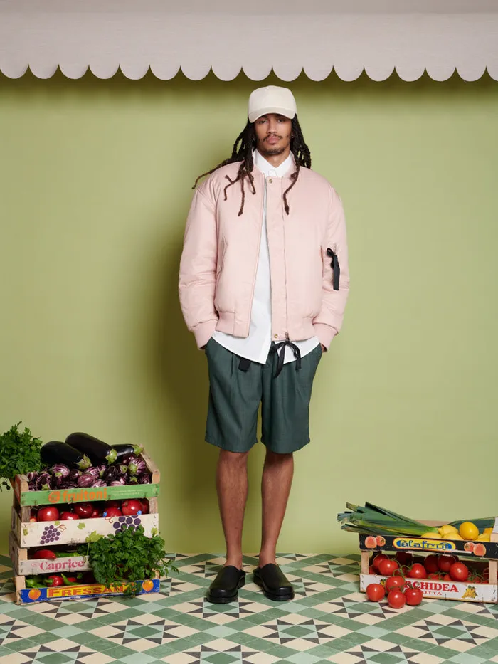 Men Sister Jane Jackets Albie Reversable Bomber Dusty Pink