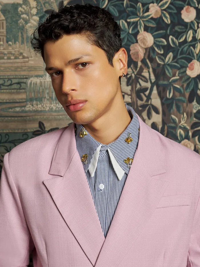 Men Sister Jane Jackets Harlow Woven Blazer Dusty Pink
