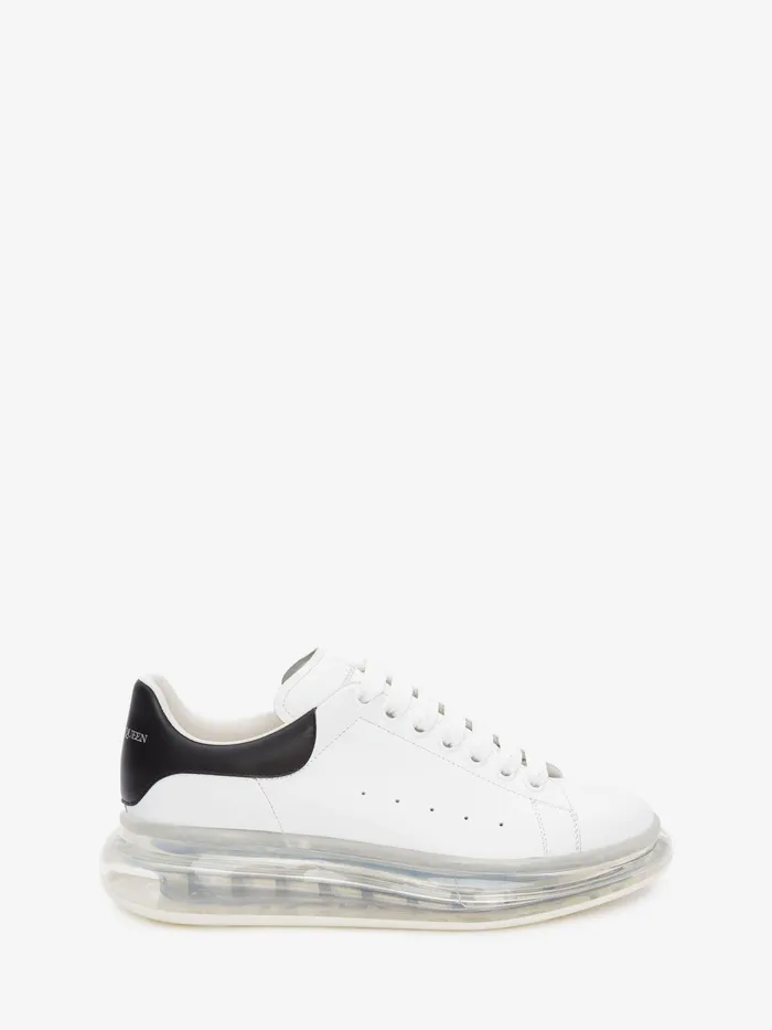 Men Sneakers Alexander McQueen Oversized Transparent Sole Sneaker Whiteblack