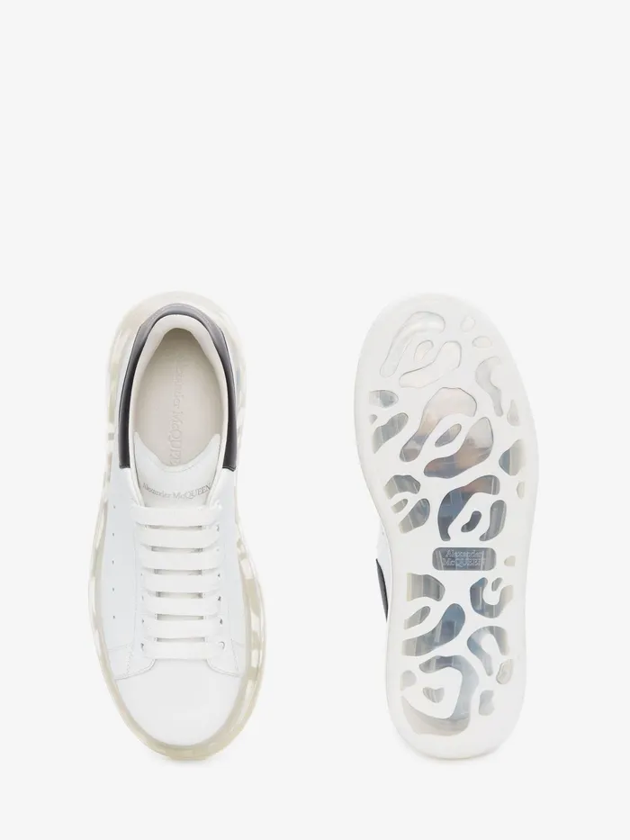 Men Sneakers Alexander McQueen Oversized Transparent Sole Sneaker Whiteblack