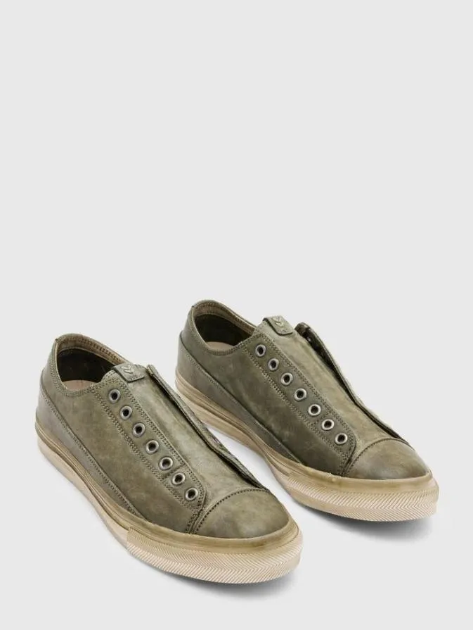 Men Sneakers John Varvatos VULC LACELESS LOW Olive