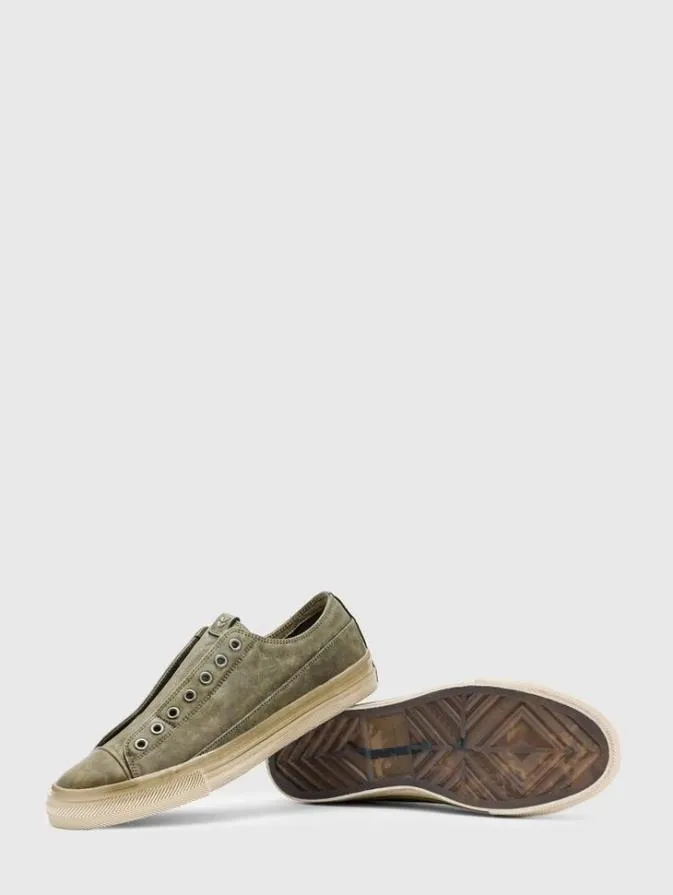 Men Sneakers John Varvatos VULC LACELESS LOW Olive