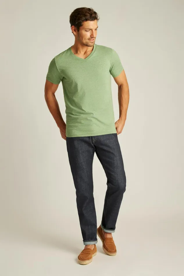 Men Soft Everyday Tee Heather English Ivy Green Bonobos Short Sleeve Tees