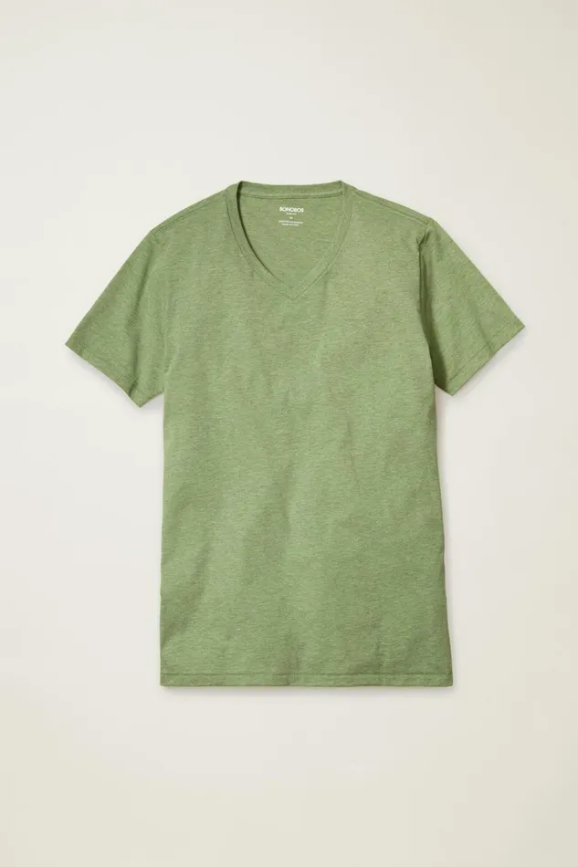 Men Soft Everyday Tee Heather English Ivy Green Bonobos Short Sleeve Tees