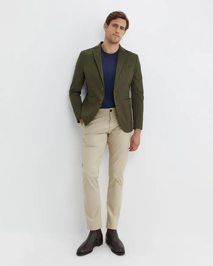 Men Sportscraft Jackets and Blazers Barton Sports Jacket Dark Khaki