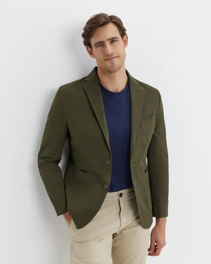 Men Sportscraft Jackets and Blazers Barton Sports Jacket Dark Khaki