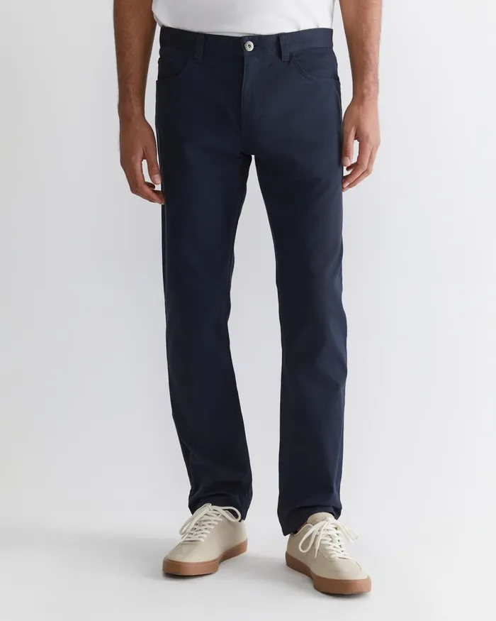 Men Sportscraft Pants Bedford Jean French Navy