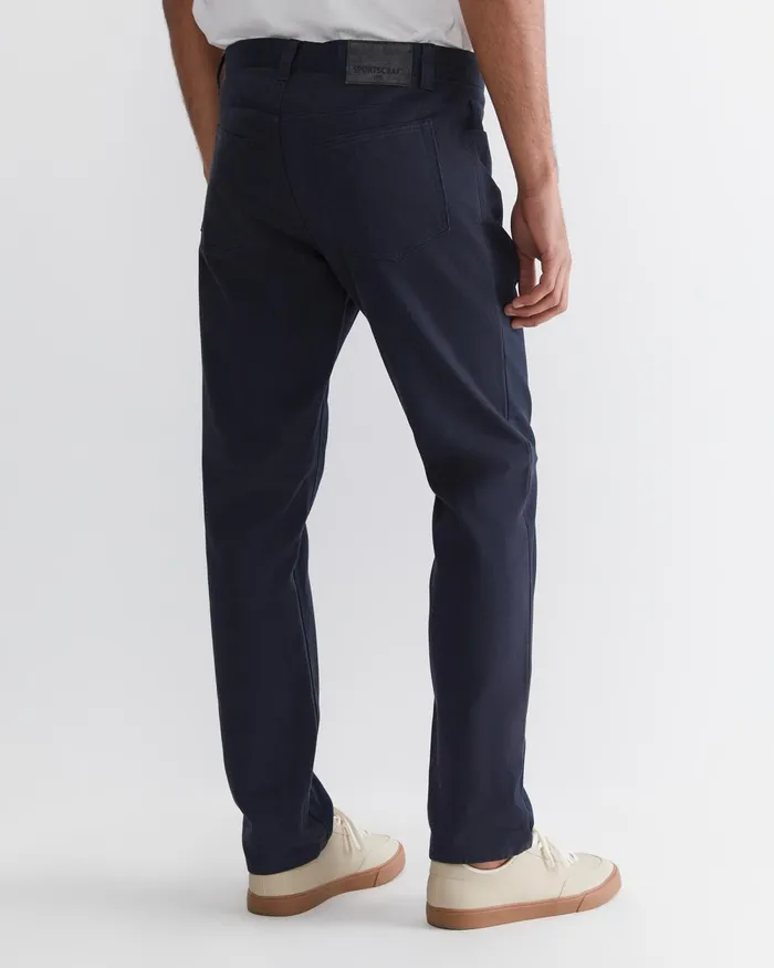 Men Sportscraft Pants Bedford Jean French Navy