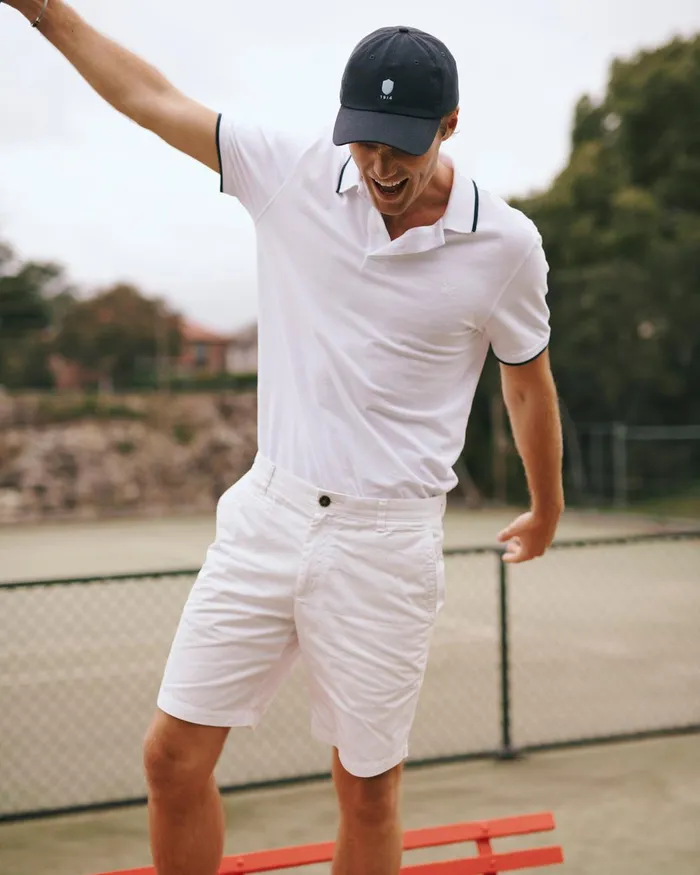Men Sportscraft Shorts Classic Short White