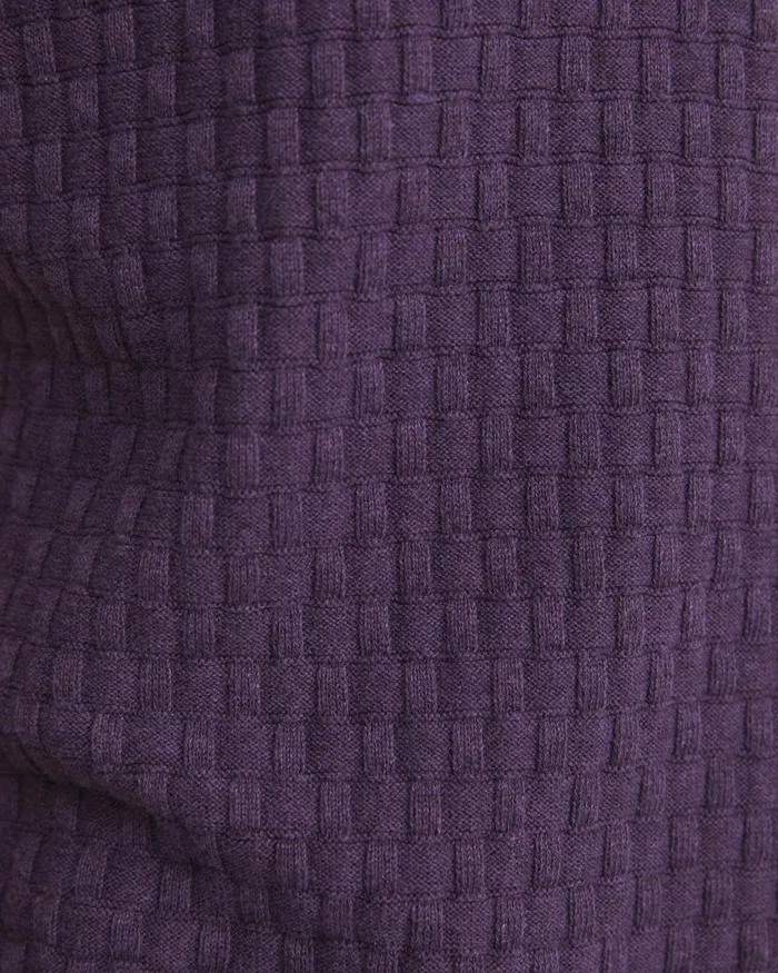 Men Sportscraft TShirts and Polos Bryant Knitted Polo Dark Purple