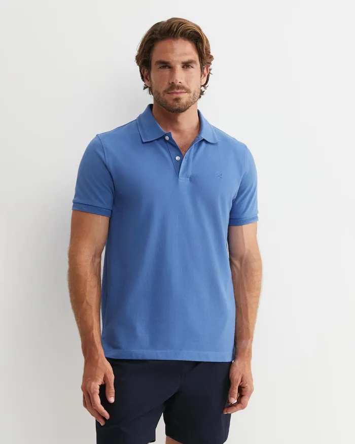 Men Sportscraft TShirts and Polos Sc Pique Polo Smoke Blue