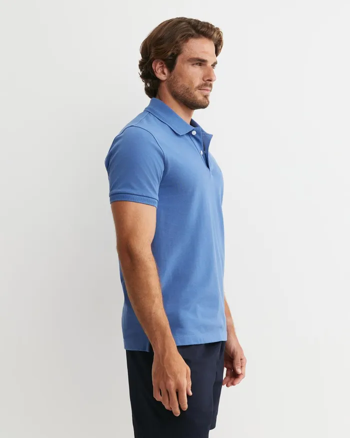 Men Sportscraft TShirts and Polos Sc Pique Polo Smoke Blue
