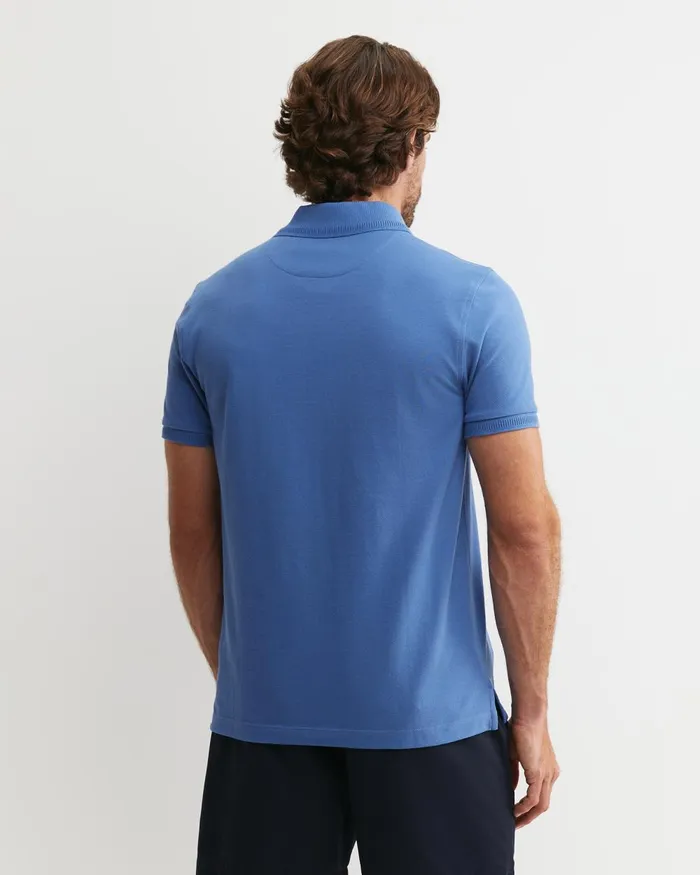 Men Sportscraft TShirts and Polos Sc Pique Polo Smoke Blue