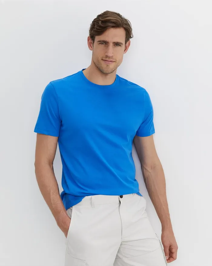 Men Sportscraft TShirts and Polos Supersoft Tee Cobalt