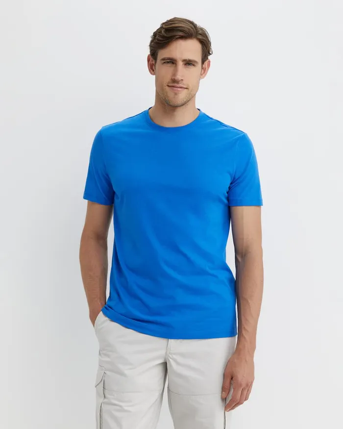 Men Sportscraft TShirts and Polos Supersoft Tee Cobalt