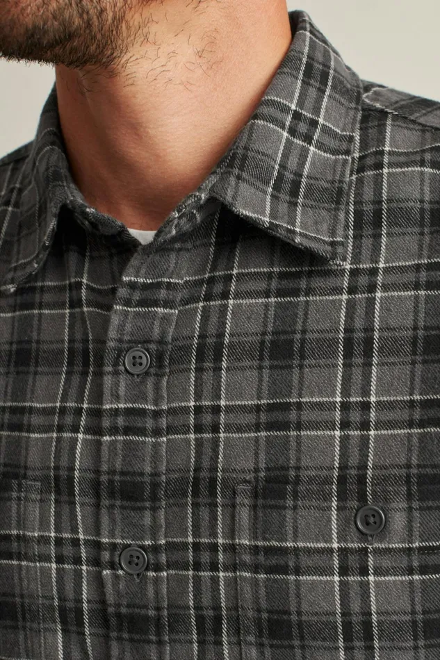 Men Stretch Flannel Shirt Cody Plaid Bonobos Casual Shirts
