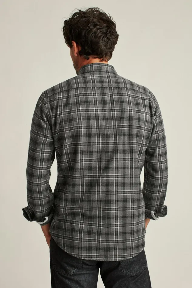 Men Stretch Flannel Shirt Cody Plaid Bonobos Casual Shirts