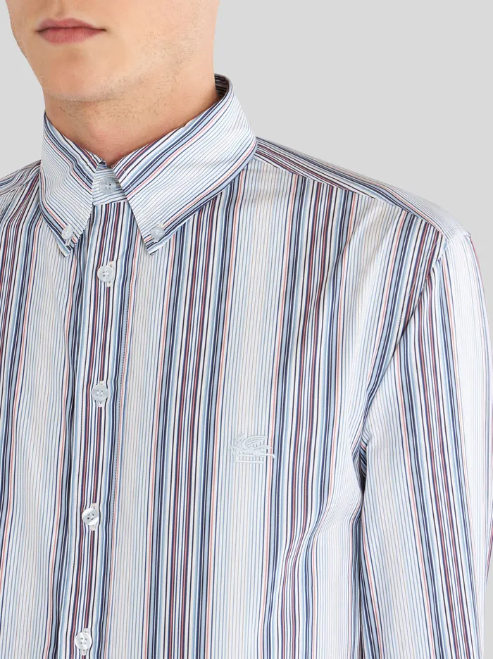 Men Striped Cotton Shirt Etro Shirts