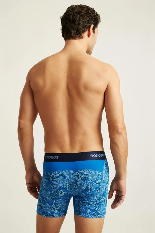 Men Supersoft Underwear Blue Cats Bonobos Socks and Underwear