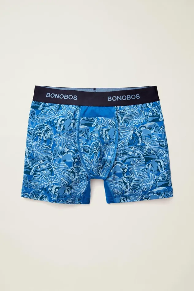 Men Supersoft Underwear Blue Cats Bonobos Socks and Underwear