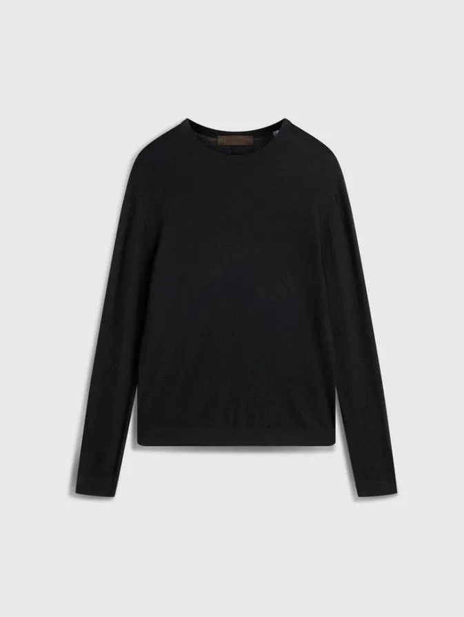 Men Sweaters John Varvatos ALESSIO CREWNECK SWEATER Black