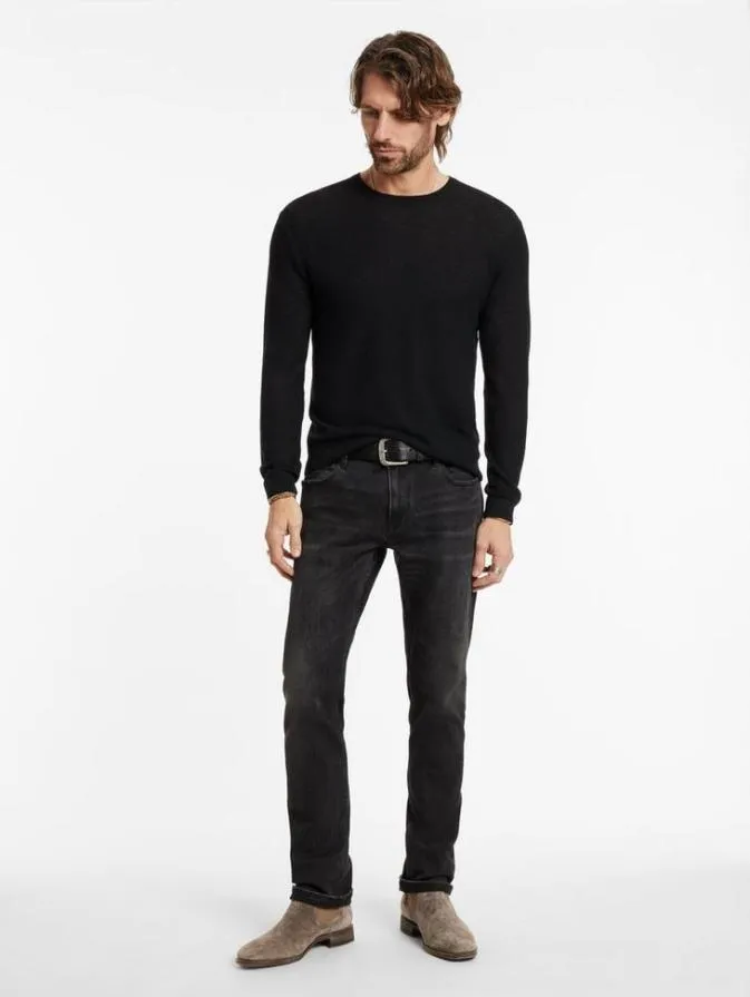 Men Sweaters John Varvatos ALESSIO CREWNECK SWEATER Black