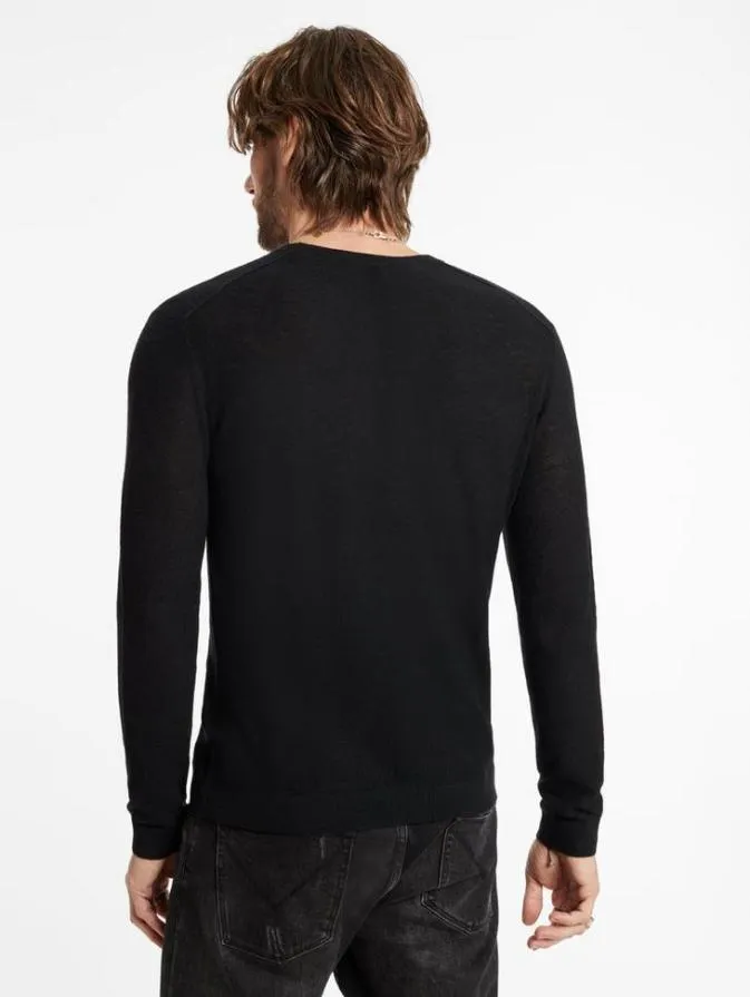 Men Sweaters John Varvatos ALESSIO CREWNECK SWEATER Black