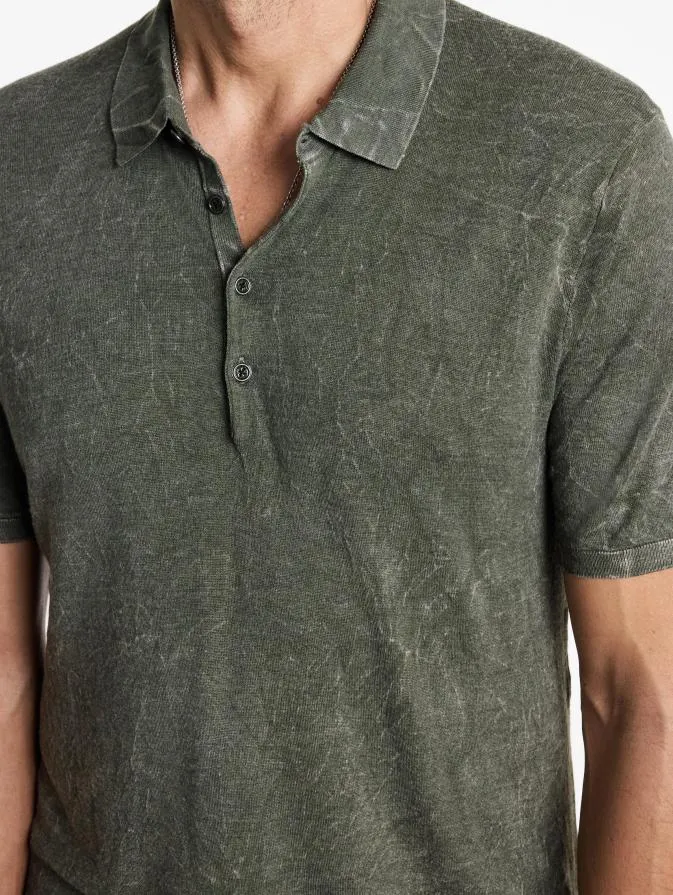 Men Sweaters John Varvatos CHATHAM POLO Eucalptus