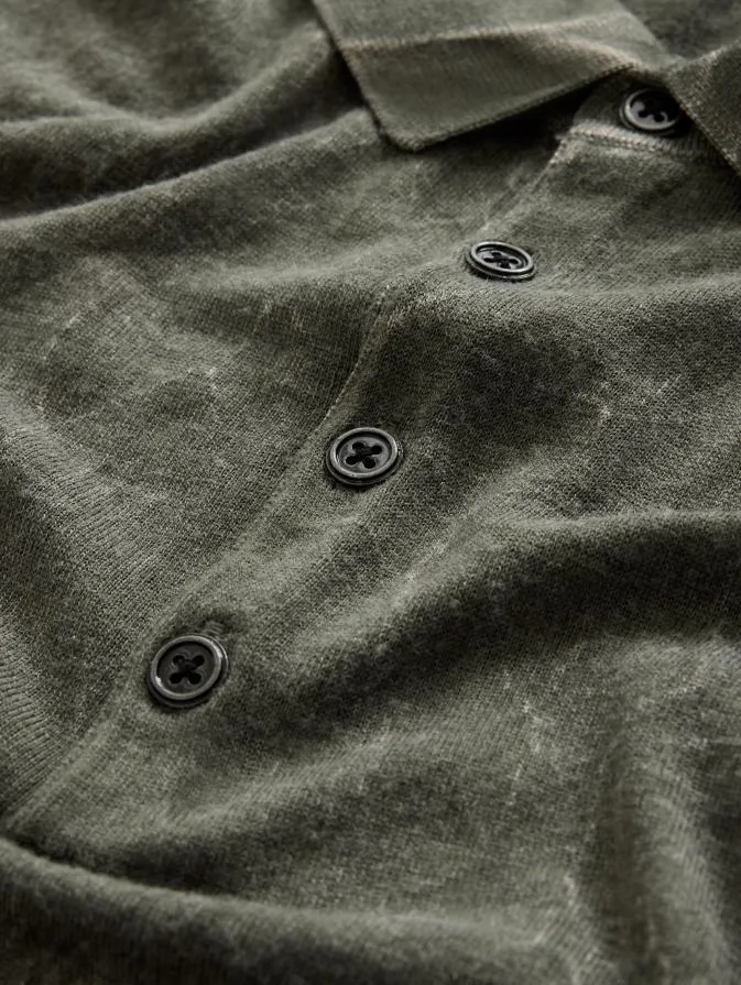 Men Sweaters John Varvatos CHATHAM POLO Eucalptus