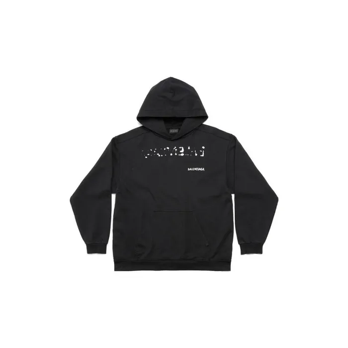 Men Sweatshirts and Hoodies Balenciaga Handdrawn Balenciaga Hoodie Medium Fit In Black Men Sweatshirts and Hoodies Balenciaga Handdrawn Balenciaga Hoodie Medium Fit In Black