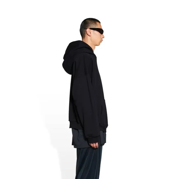 Men Sweatshirts and Hoodies Balenciaga Hoodie Medium Fit In Black