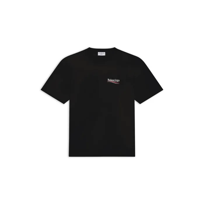 Men Tshirts Balenciaga Political Campaign Tshirt Large Fit In Black