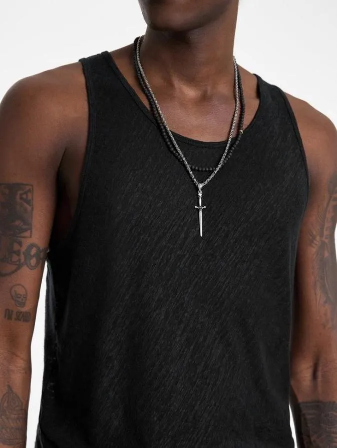 Men TShirts John Varvatos BROOME TANK Black