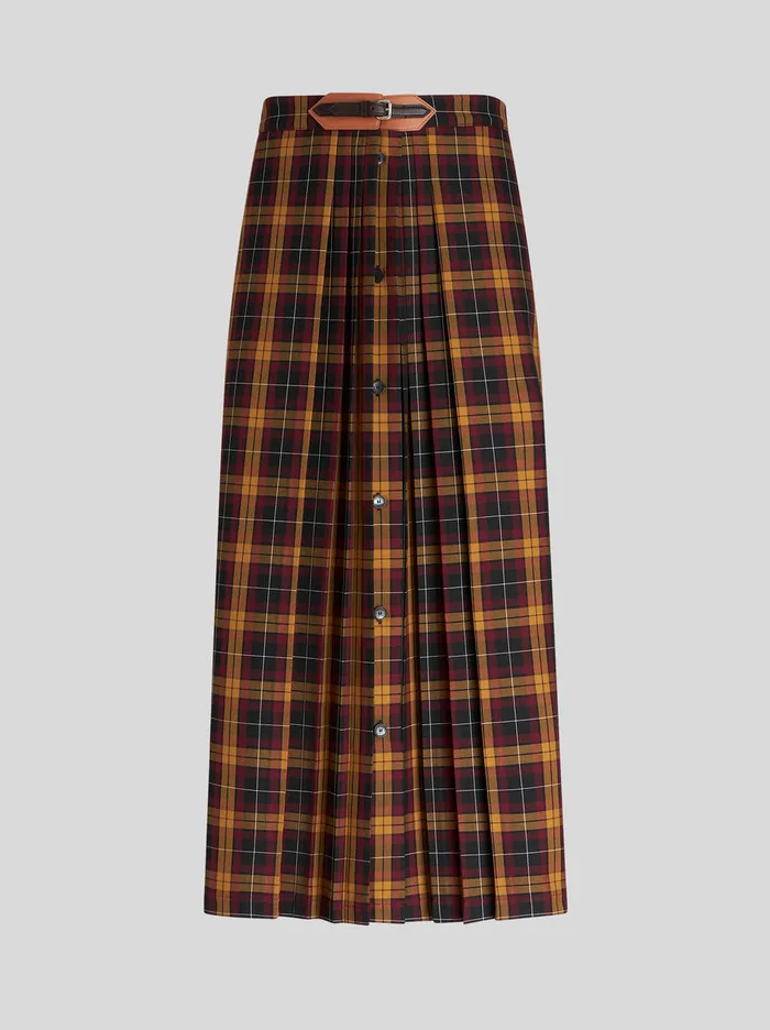 Men Tartan Kilt Etro Trousers