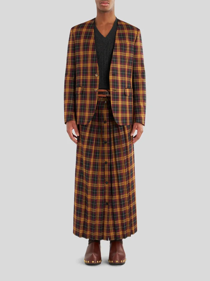 Men Tartan Kilt Etro Trousers