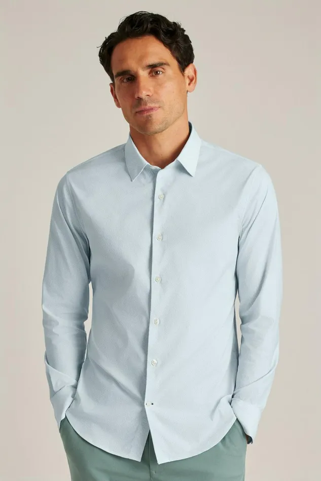 Men Tech Button Down Shirt Spun Sugar Geo Bonobos Casual Shirts
