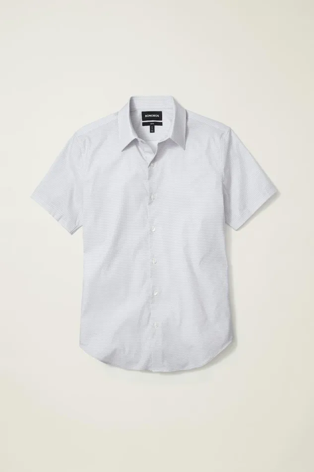 Men Tech Short Sleeve Shirt Purple Astor Geo Bonobos Short Sleeve Shirts