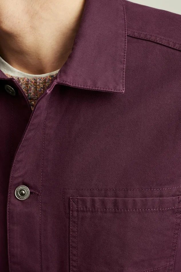 Men The Beau Chore Jacket Deep Port Bonobos Jackets and Coats