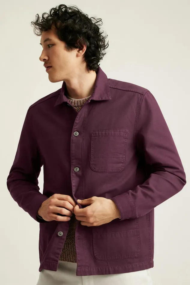 Men The Beau Chore Jacket Deep Port Bonobos Jackets and Coats