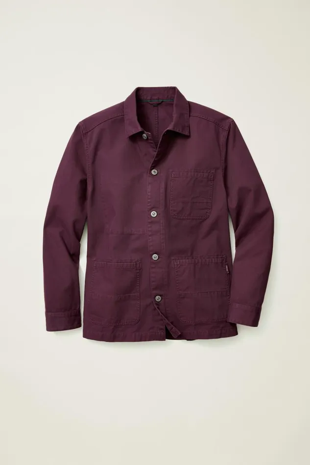 Men The Beau Chore Jacket Deep Port Bonobos Jackets and Coats