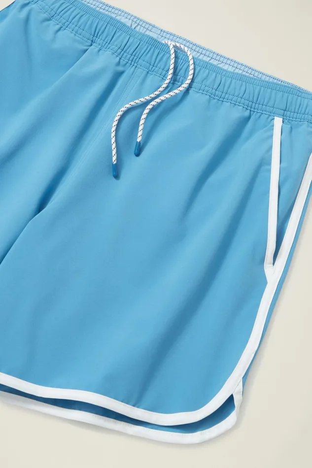 Men Throwback Swim Trunks Light Blue Bonobos Swim Trunks