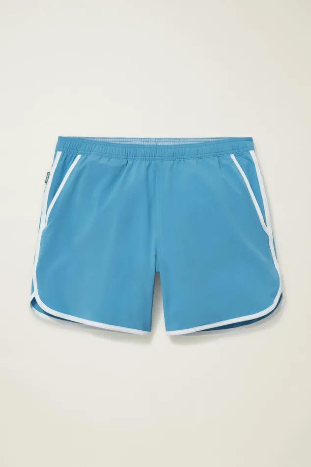 Men Throwback Swim Trunks Light Blue Bonobos Swim Trunks