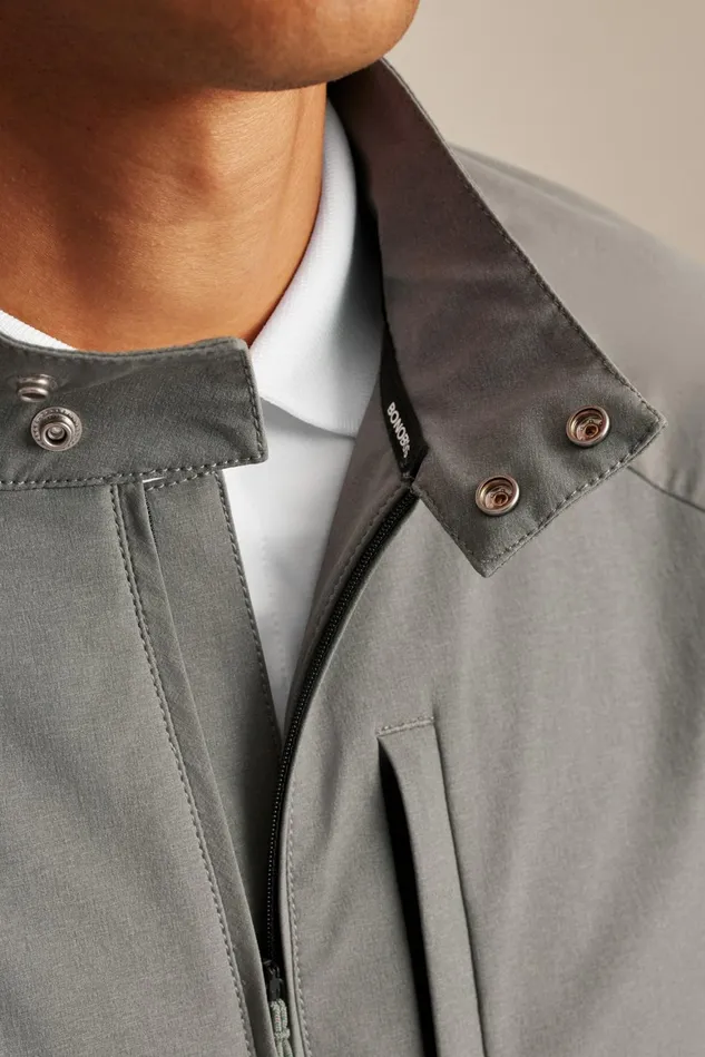 Men Tour Harrington Golf Jacket Lava Smoke Dark Grey Bonobos Golf Outerwear and Layering