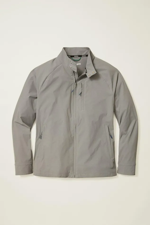 Men Tour Harrington Golf Jacket Lava Smoke Dark Grey Bonobos Golf Outerwear and Layering